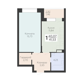 41,3 м², 1-комнатная квартира 5 208 840 ₽ - изображение 9