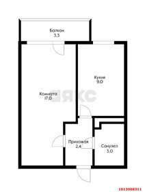 Квартира 33 м², 1-комнатная - изображение 5