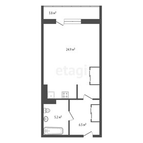 Квартира 40,8 м², студия - изображение 1