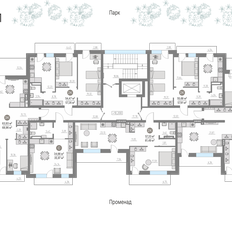 Квартира 57,2 м², 1-комнатная - изображение 3