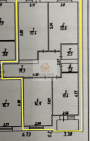 Квартира 72,6 м², 3-комнатная - изображение 1