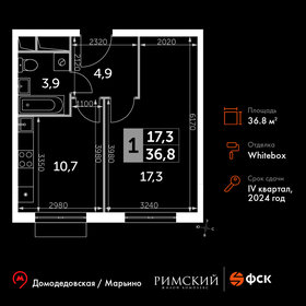 Квартира 36,8 м², 1-комнатная - изображение 1