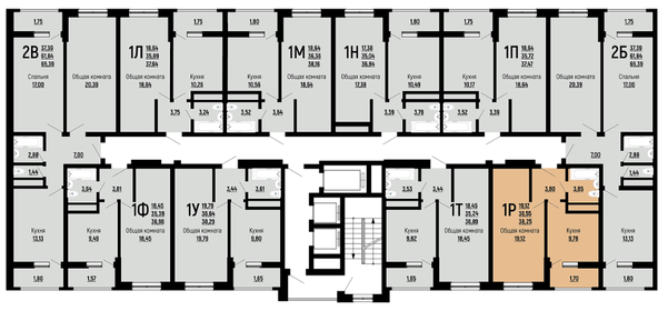 37 м², 1-комнатная квартира 5 246 990 ₽ - изображение 27