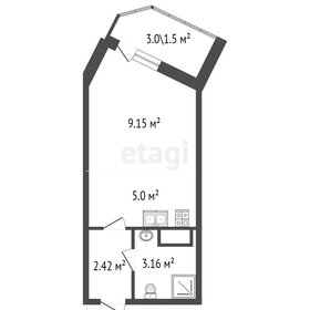 21,5 м², квартира-студия 3 000 000 ₽ - изображение 49