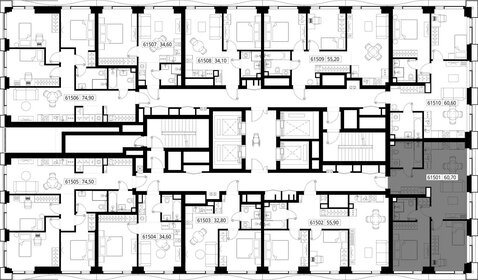 Квартира 60,7 м², 2-комнатная - изображение 2