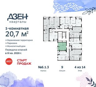 20,7 м², квартира-студия 8 403 130 ₽ - изображение 21