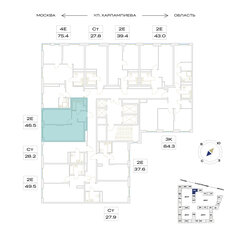 Квартира 46,5 м², 2-комнатная - изображение 2
