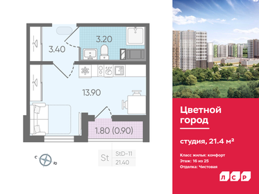 21,2 м², квартира-студия 4 150 000 ₽ - изображение 81