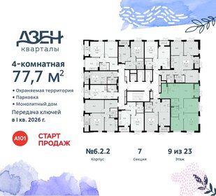 77,7 м², 4-комнатная квартира 15 836 513 ₽ - изображение 7