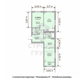86,8 м², 3-комнатная квартира 11 130 400 ₽ - изображение 33
