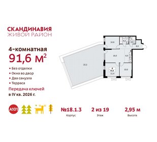 92,6 м², 4-комнатная квартира 21 375 348 ₽ - изображение 25