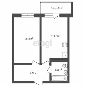 Квартира 37,3 м², 1-комнатная - изображение 1