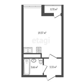 Квартира 27,1 м², студия - изображение 1