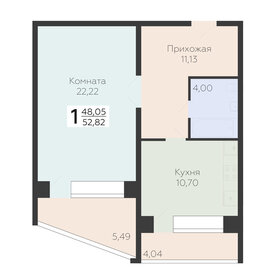 53,2 м², 1-комнатная квартира 4 730 369 ₽ - изображение 13