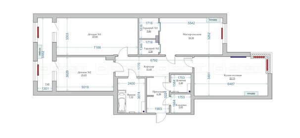 Квартира 114 м², 3-комнатная - изображение 1