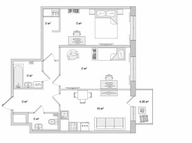 Квартира 70,5 м², 2-комнатная - изображение 1