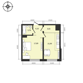 48,7 м², 2-комнатная квартира 4 800 000 ₽ - изображение 74