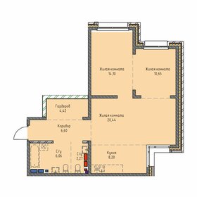 Квартира 72,7 м², 3-комнатная - изображение 1