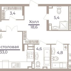 Квартира 125 м², 3-комнатная - изображение 2