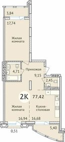 77,4 м², 2-комнатная квартира 13 178 610 ₽ - изображение 31