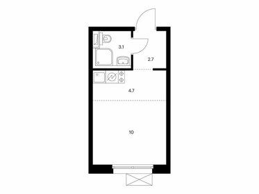 Квартира 20,5 м², студия - изображение 1