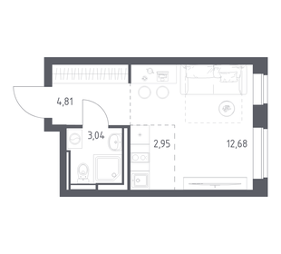 Квартира 23,5 м², студия - изображение 1