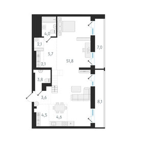 97,2 м², 4-комнатная квартира 14 935 000 ₽ - изображение 70