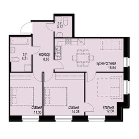 88,1 м², 4-комнатная квартира 24 108 000 ₽ - изображение 127