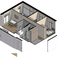 Квартира 68,5 м², 3-комнатные - изображение 3