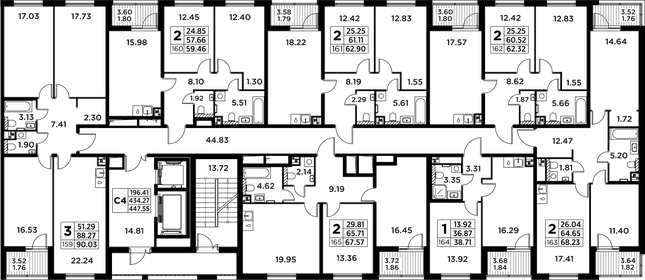 113 м², 3-комнатная квартира 14 525 000 ₽ - изображение 95