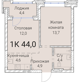 43,4 м², 1-комнатная квартира 8 173 200 ₽ - изображение 33