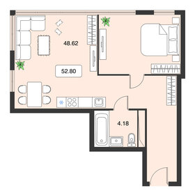 57 м², апартаменты-студия 13 758 188 ₽ - изображение 53