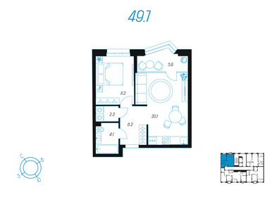 72,3 м², 1-комнатная квартира 9 000 000 ₽ - изображение 29