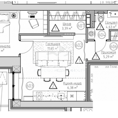 Квартира 45 м², 2-комнатная - изображение 3