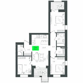 89 м², 3-комнатная квартира 13 000 000 ₽ - изображение 64