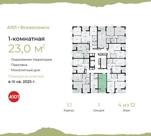 22 м², квартира-студия 2 599 000 ₽ - изображение 79