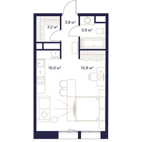 39,8 м², 1-комнатная квартира 28 620 180 ₽ - изображение 26