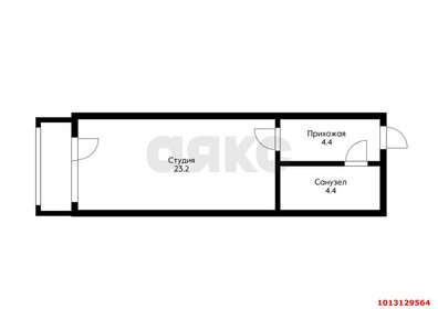 Квартира 25,8 м², студия - изображение 5