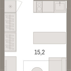 Квартира 25,2 м², студия - изображение 2