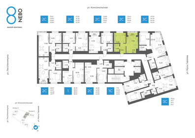 Квартира 39,6 м², 2-комнатная - изображение 2