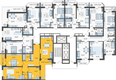 93 м², 3-комнатная квартира 17 990 000 ₽ - изображение 27