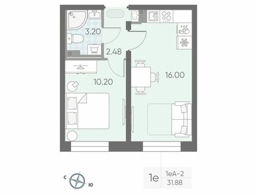25 м², квартира-студия 6 490 000 ₽ - изображение 32