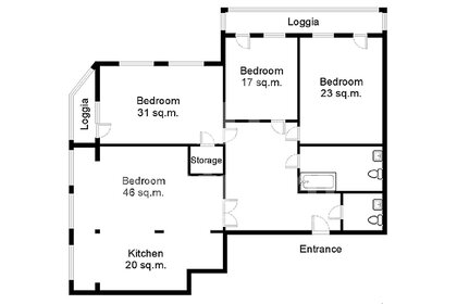 Квартира 176 м², 4-комнатная - изображение 1