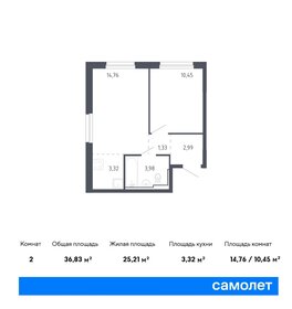 46,5 м², 1-комнатная квартира 5 100 000 ₽ - изображение 85