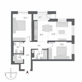 48 м², 2-комнатная квартира 36 999 ₽ в месяц - изображение 37