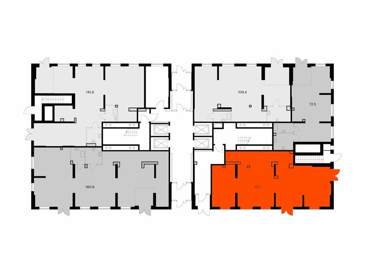 121,1 м², помещение свободного назначения 20 260 030 ₽ - изображение 1