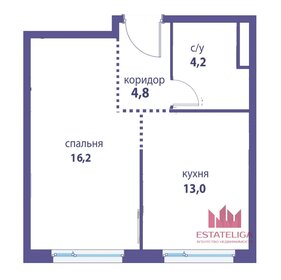 Квартира 38,2 м², 1-комнатная - изображение 1