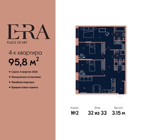 Квартира 95,8 м², 4-комнатная - изображение 1