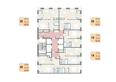 73,3 м², 2-комнатная квартира 12 000 000 ₽ - изображение 65