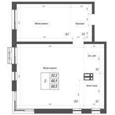 Квартира 68,5 м², 3-комнатная - изображение 4